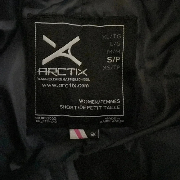 Arctix Black Snowboard Ski Snow Pants S - Picture 4 of 7